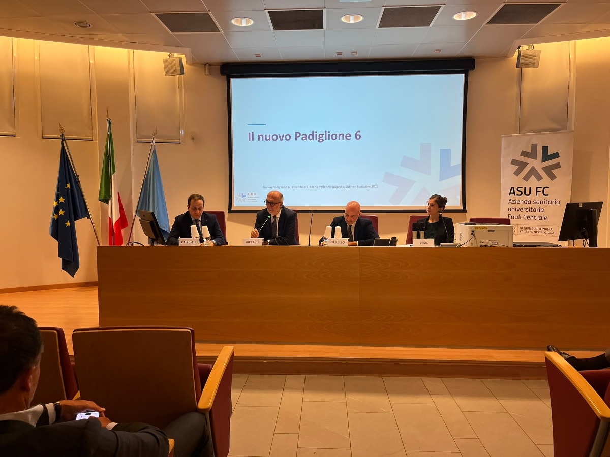 Udine, parte il cantiere del nuovo padiglione 6 dell’ospedale: investimento da 44 milioni