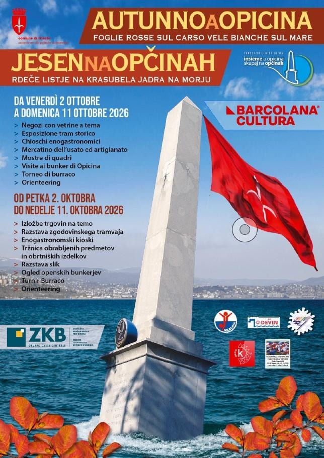 Locandina: Autunno a Opicina, 4 giorni tra bunker, tram storico e Barcolana vista dal Carso