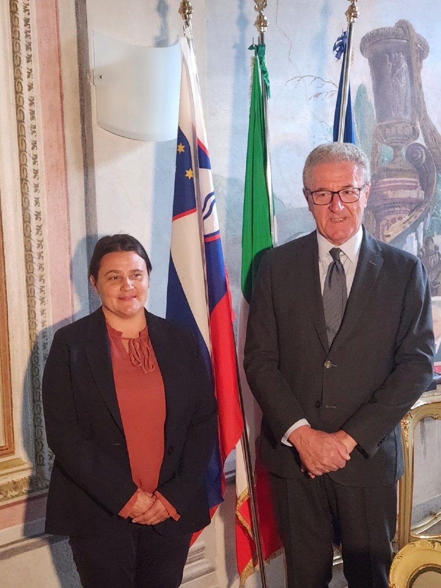 Cividale del Friuli, incontro in Municipio tra il sindaco Vuga e il ministro sloveno
