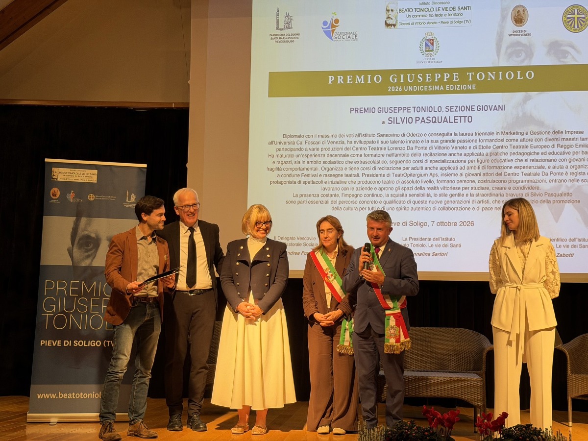 Premio Toniolo 2026, ad Antonio Preziosi il riconoscimento nazionale a Pieve di Soligo