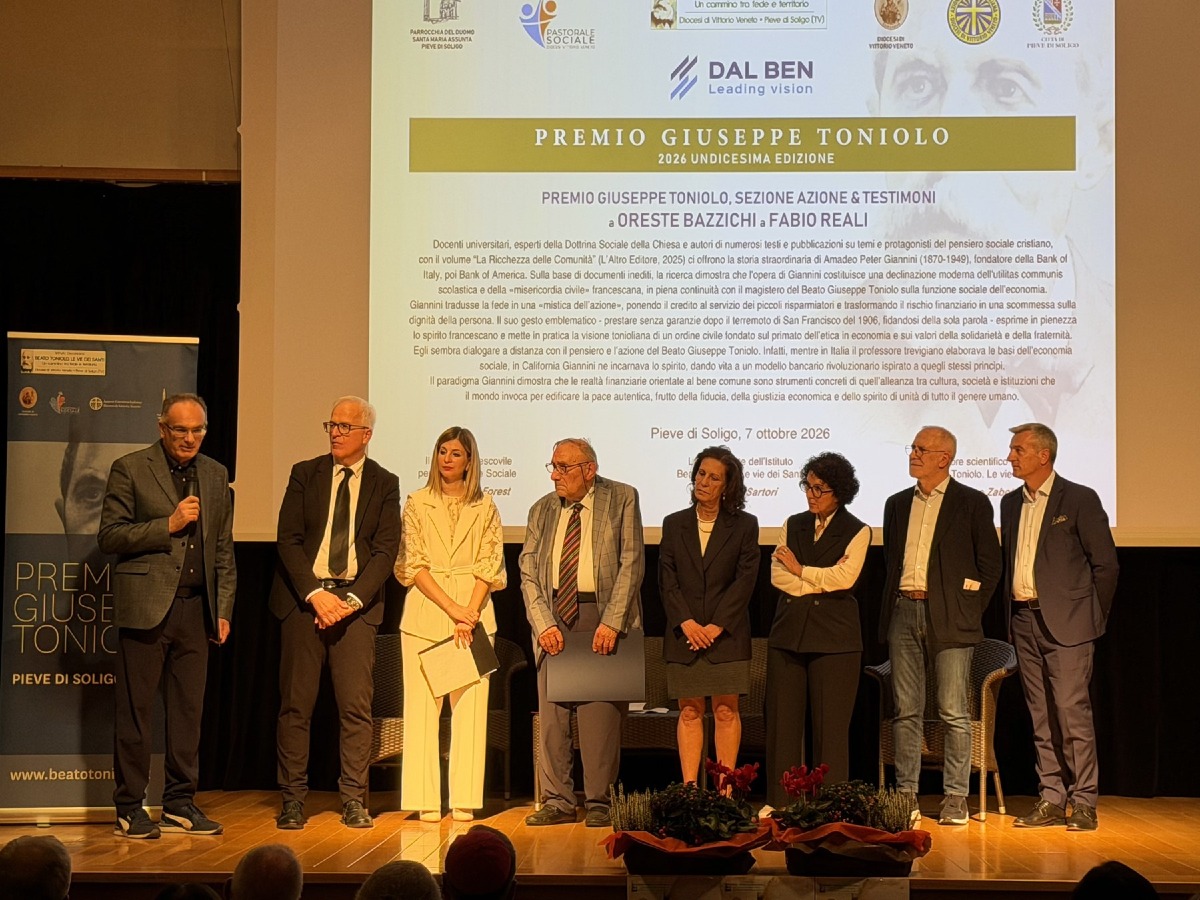 Premio Toniolo 2026, ad Antonio Preziosi il riconoscimento nazionale a Pieve di Soligo