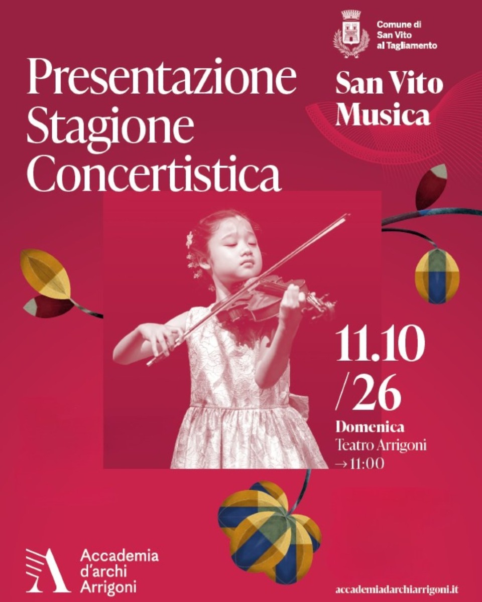 San Vito Musica 2026, domenica 11 ottobre la presentazione con concerto gratuito