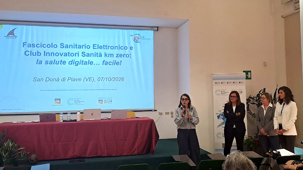 Fascicolo sanitario elettronico, incontro aperto ai cittadini il 13 ottobre a Portogruaro