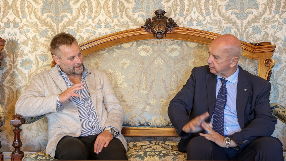 Trieste, Andrea Comisso in Comune: incontro con il sindaco Roberto Dipiazza