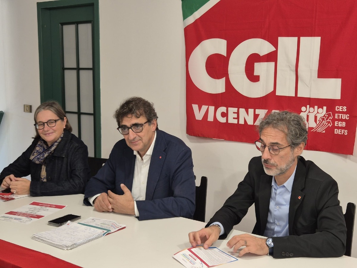 Cgil Vicenza porta 350 lavoratori a Roma per la manifestazione La Via Maestra