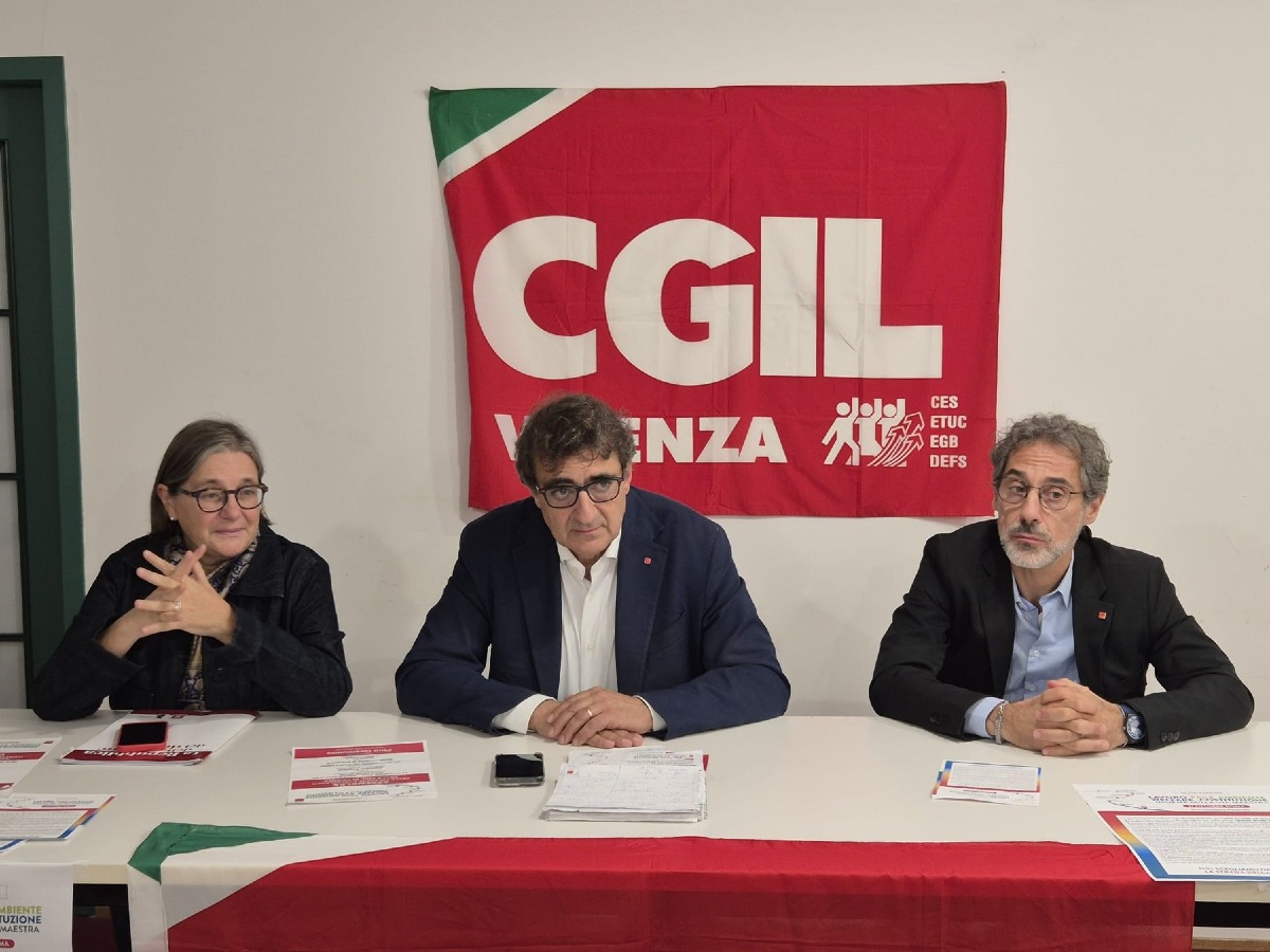 Cgil Vicenza porta 350 lavoratori a Roma per la manifestazione La Via Maestra