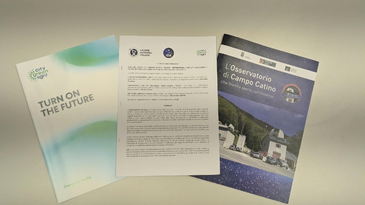 Cielo notturno, rinnovato per 24 mesi il protocollo tra City Green Light, UAI e IDA-IS