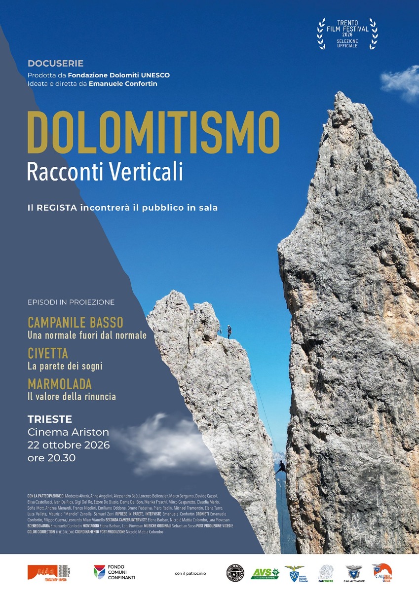 Locandina: Trieste, al Cinema Ariston gli ultimi tre episodi di “Dolomitismo. Racconti