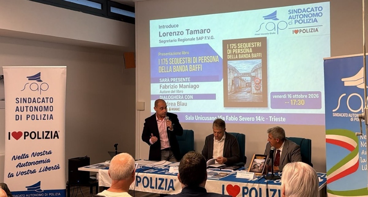 Trieste, partecipazione e commozione per il libro sui 175 sequestri della Banda Baffi