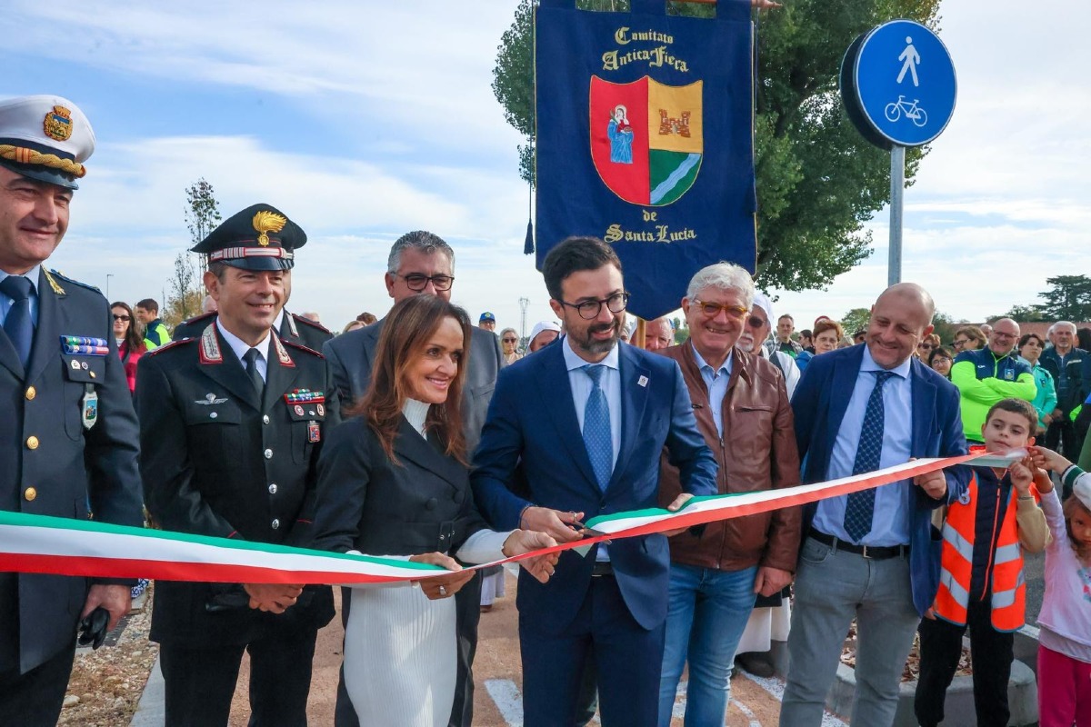 Santa Lucia di Piave inaugura la nuova pista ciclopedonale di via Martiri