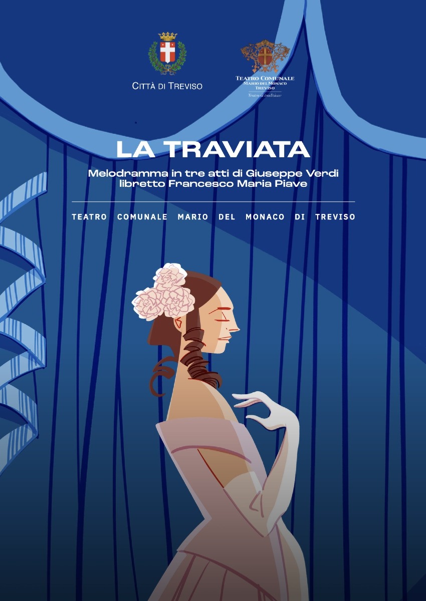 Locandina: La traviata apre la stagione lirica 26/27 del Teatro Mario Del Monaco di Treviso