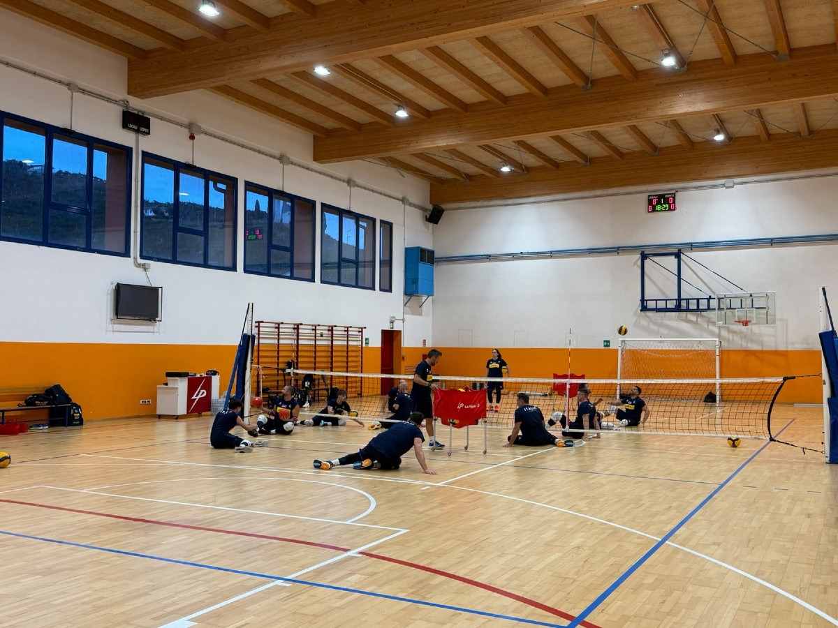 Sitting volley, entusiasmo a Farra di Soligo per il ritiro della Nazionale azzurra