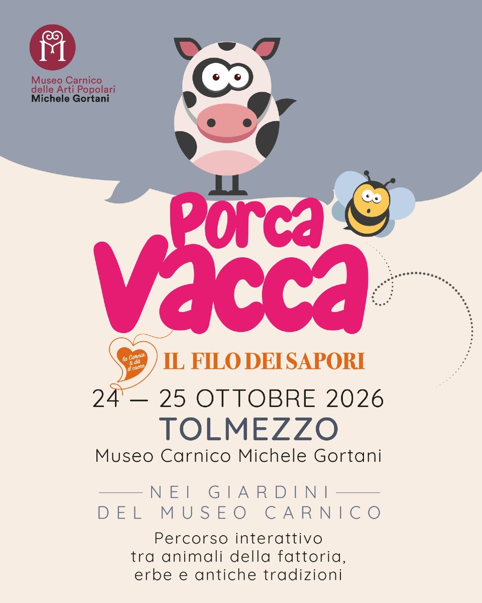 Locandina: Tolmezzo, al Museo Carnico un weekend tra animali, erbe e laboratori per famiglie