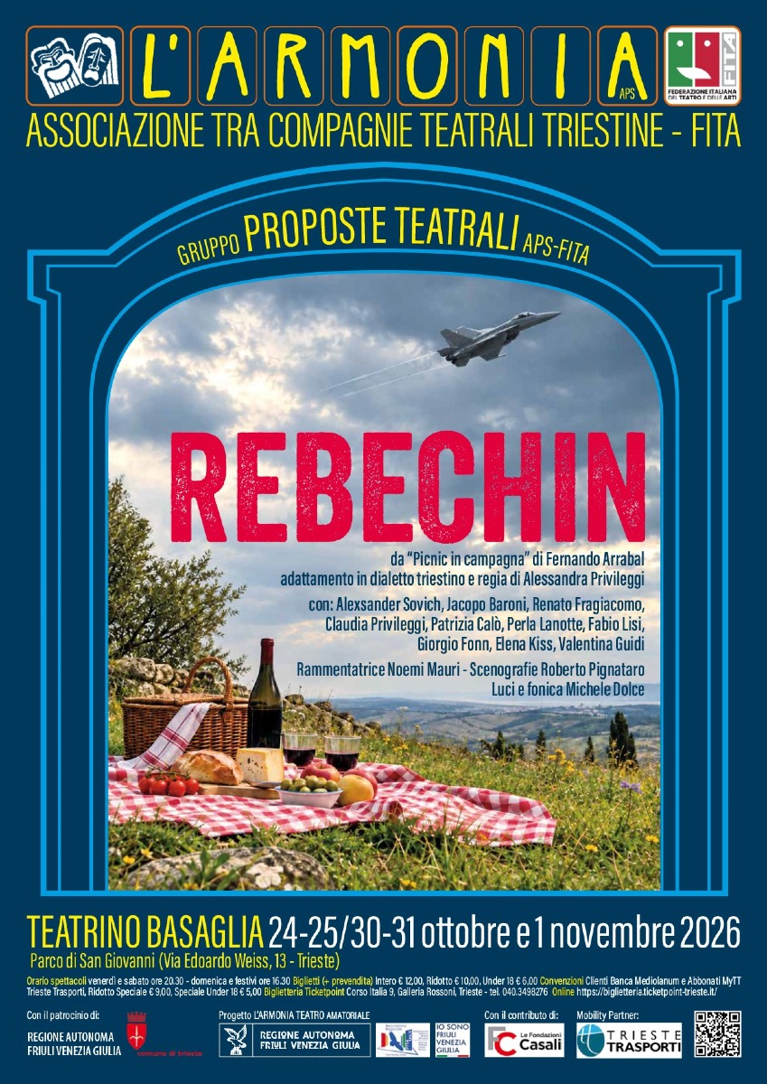 Locandina: Rebechin apre a Trieste la 42ª stagione del teatro in dialetto triestino