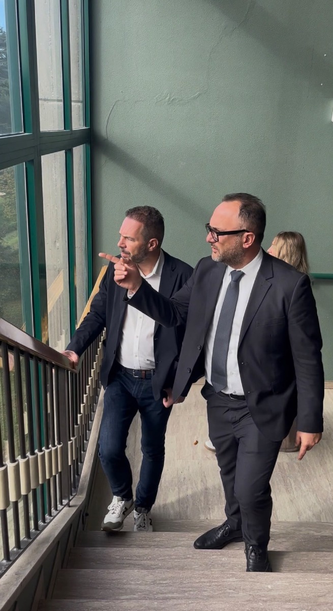 Donadel visita il liceo Berto di Mogliano Veneto e rilancia sugli edifici scolastici