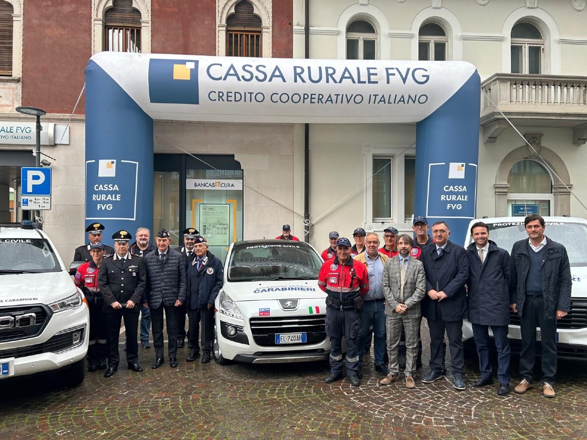 Cassa Rurale FVG sostiene l’acquisto di un mezzo per il 140° Nucleo VOPC