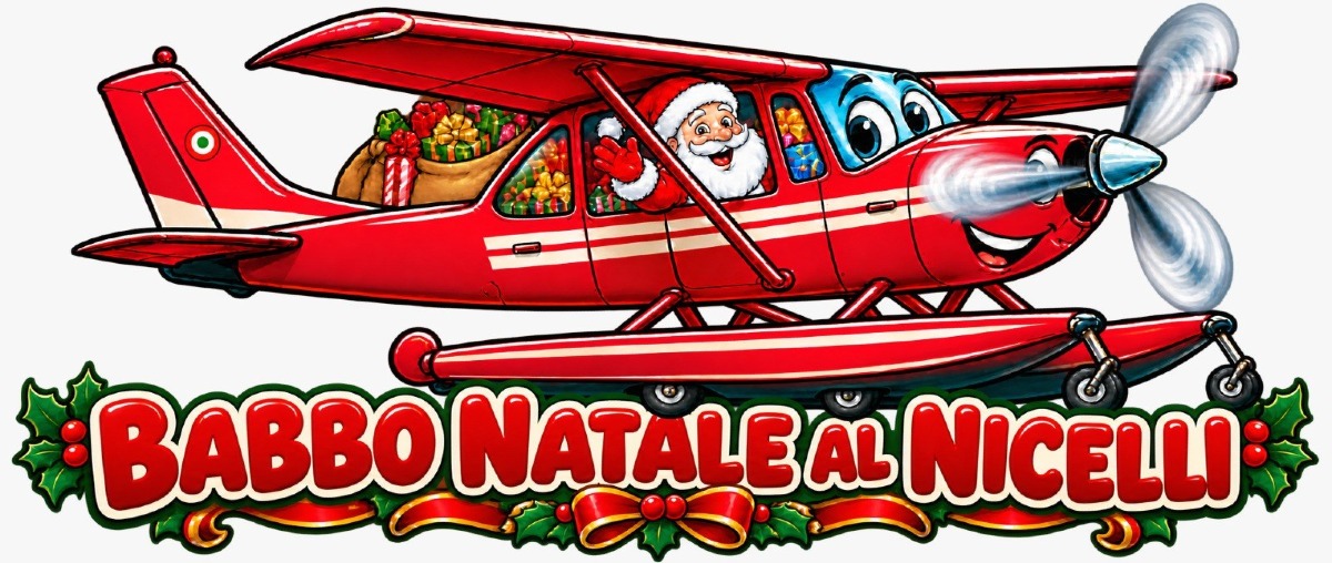 Babbo Natale arriva in idrovolante al Nicelli, aperte le iscrizioni per 100 bambini