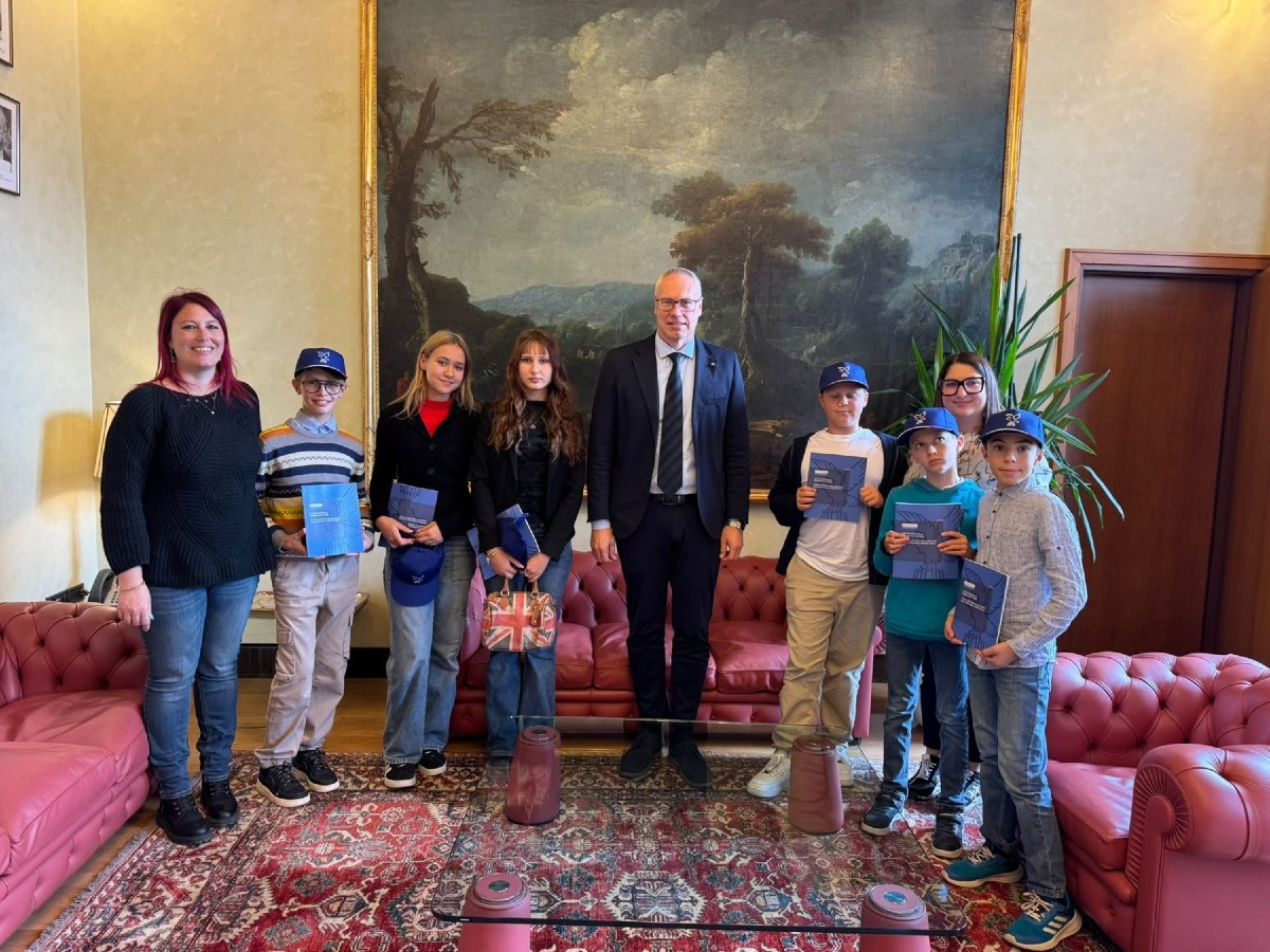 I ragazzi di San Giorgio di Nogaro in visita al Consiglio regionale