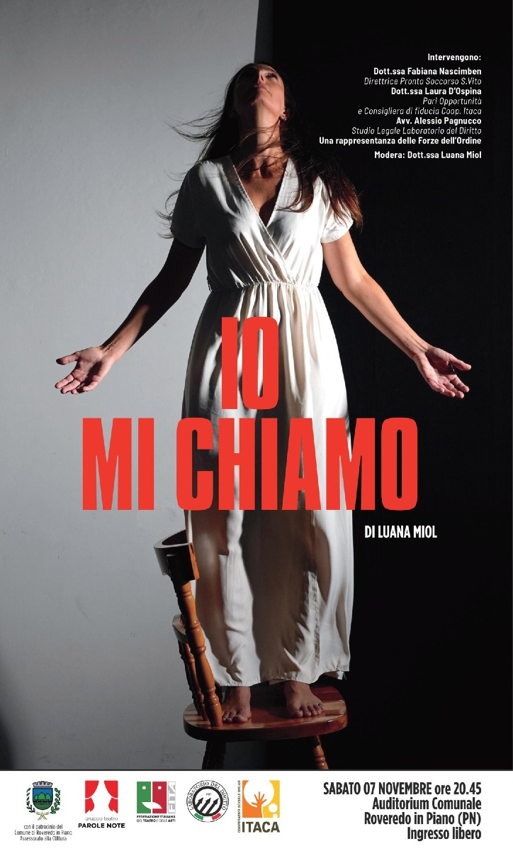 Roveredo in Piano, “Io mi chiamo” porta a teatro il contrasto alla violenza di genere