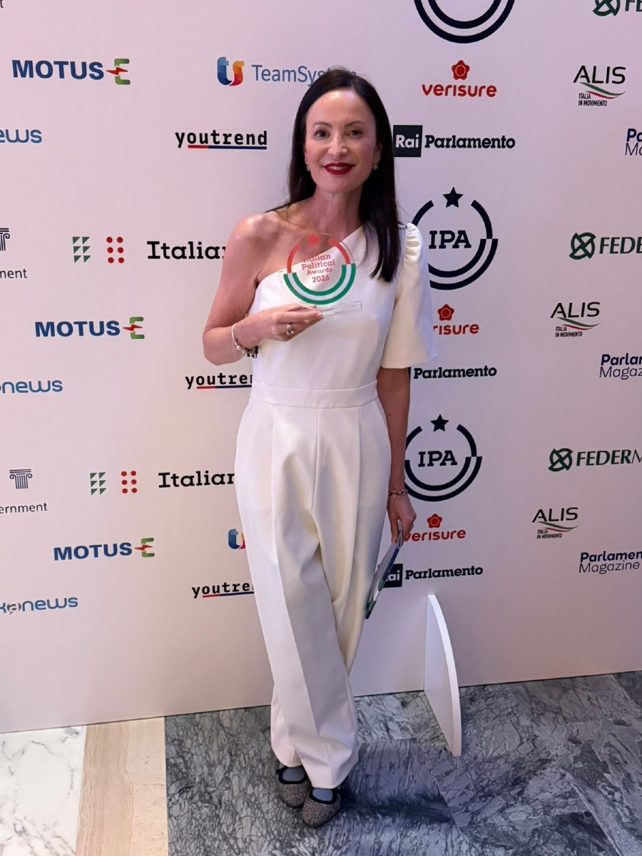 Martina Semenzato premiata ai Political Awards 2026 con una menzione speciale