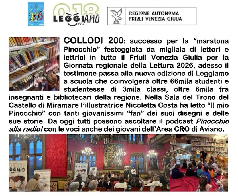 Leggiamo a scuola 2026-2027 al via in Friuli Venezia Giulia: oltre 66mila studenti